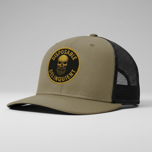 Angled view of first hat