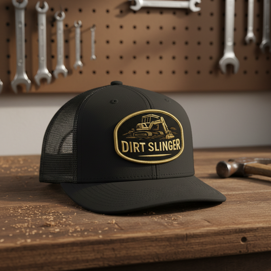 Dirt Slinger Hat Workshop Angled View