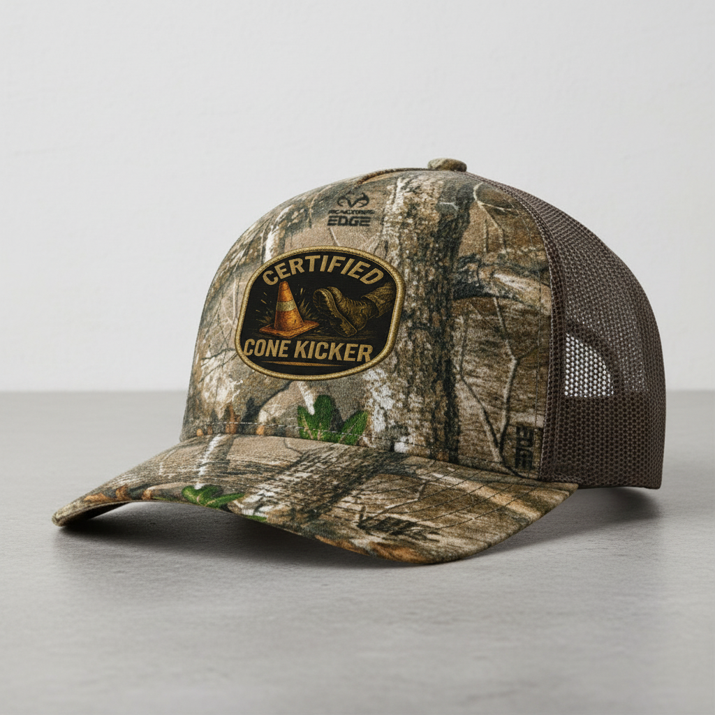 Brown Cone Kicker Hat Angle View