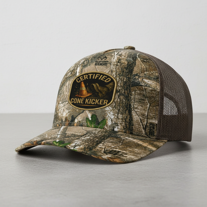 Brown Cone Kicker Hat Angle View