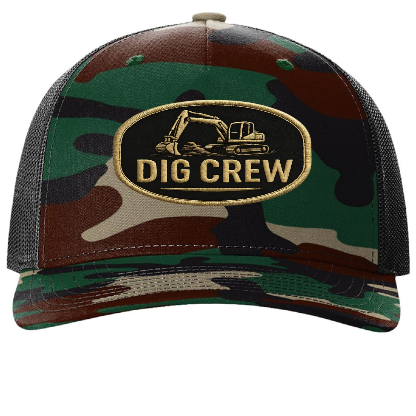 Green Camo/ Black - FRONT